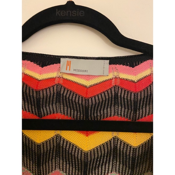 RARE! Missoni Chevron Black and Rainbow Cover Up - Picture 3 of 9